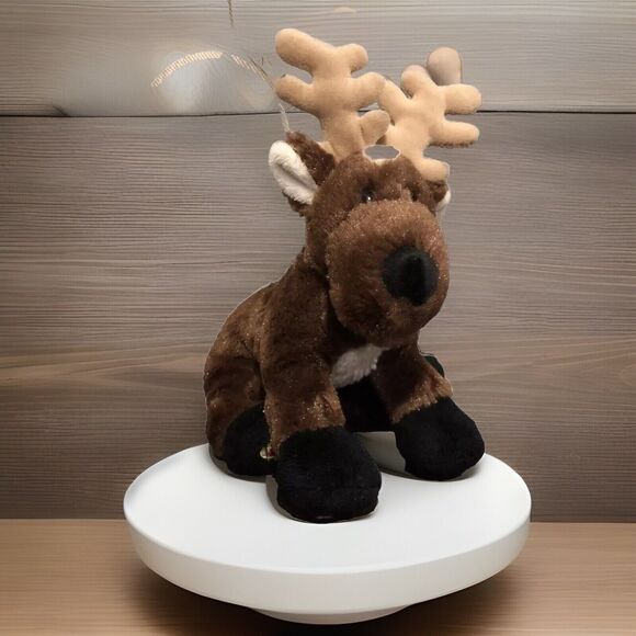 GANZ Webkinz Reindeer Deer Plush Toy HM137 8" Stuffed Animal Holiday No Tag - Picture 1 of 10